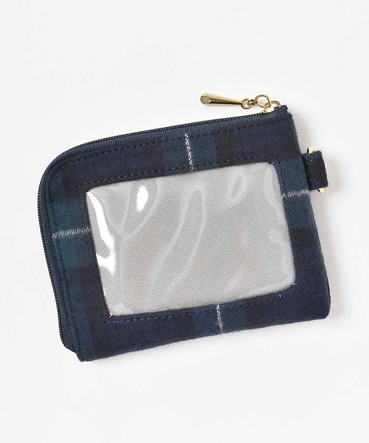 起毛チェック柄コインパス
