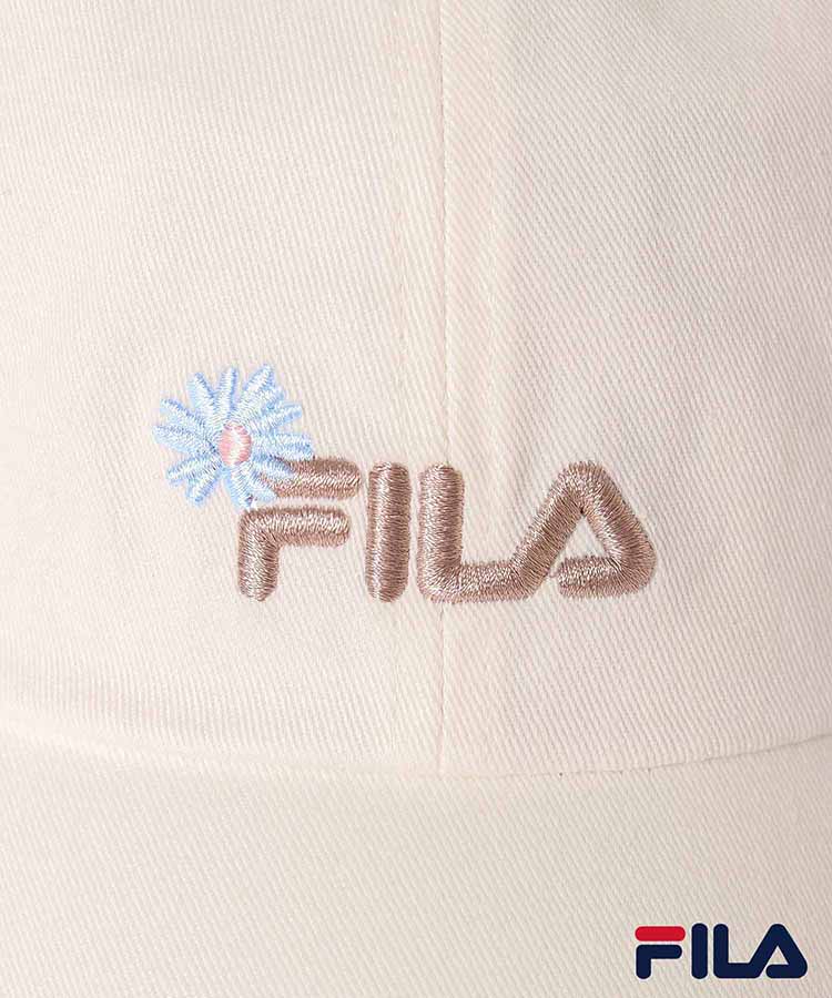 FILAフラワー刺繍キャップ