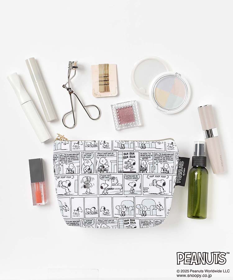 PEANUTS コミック柄ポーチ