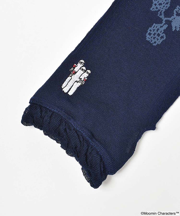 冷感ブドウ柄ニョロニョロ刺繍ロンググローブ