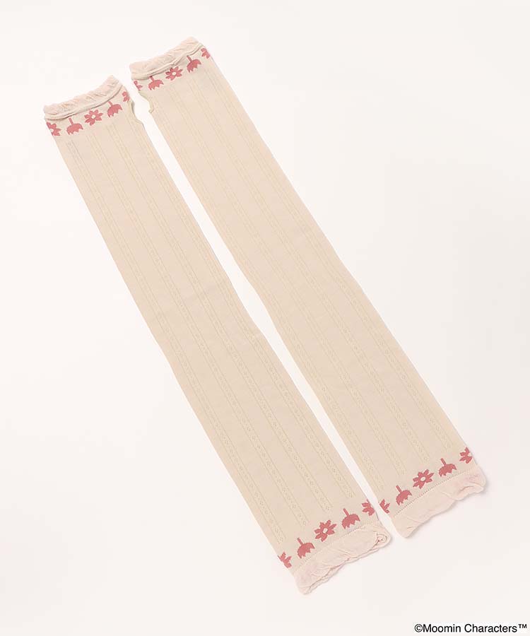 冷感花柄リトルミイ 刺繍ロンググローブ