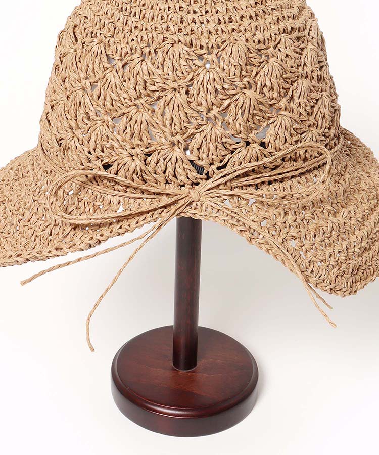 ペーパー編み後ろ割れハット