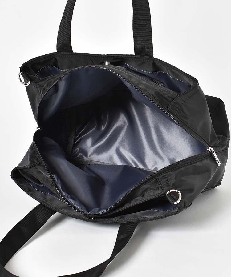 スクエア多ポケットナイロントート