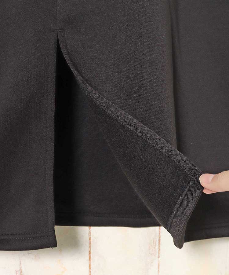 裏起毛ウエストフリルベイカースカート