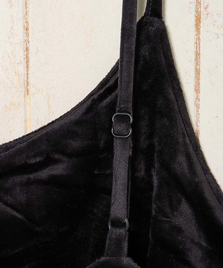 ベロアキャミワンピース