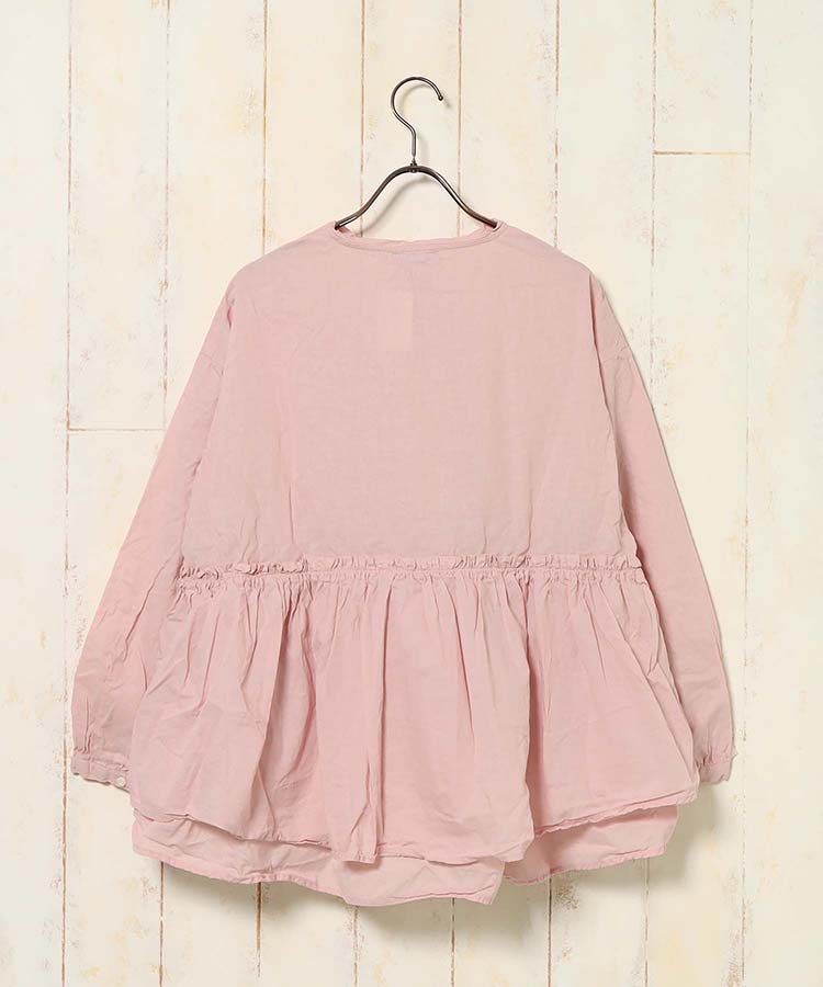 コットンリネンブラウス