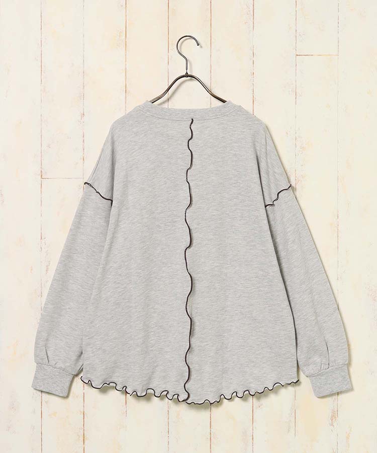 配色メロープルオーバー