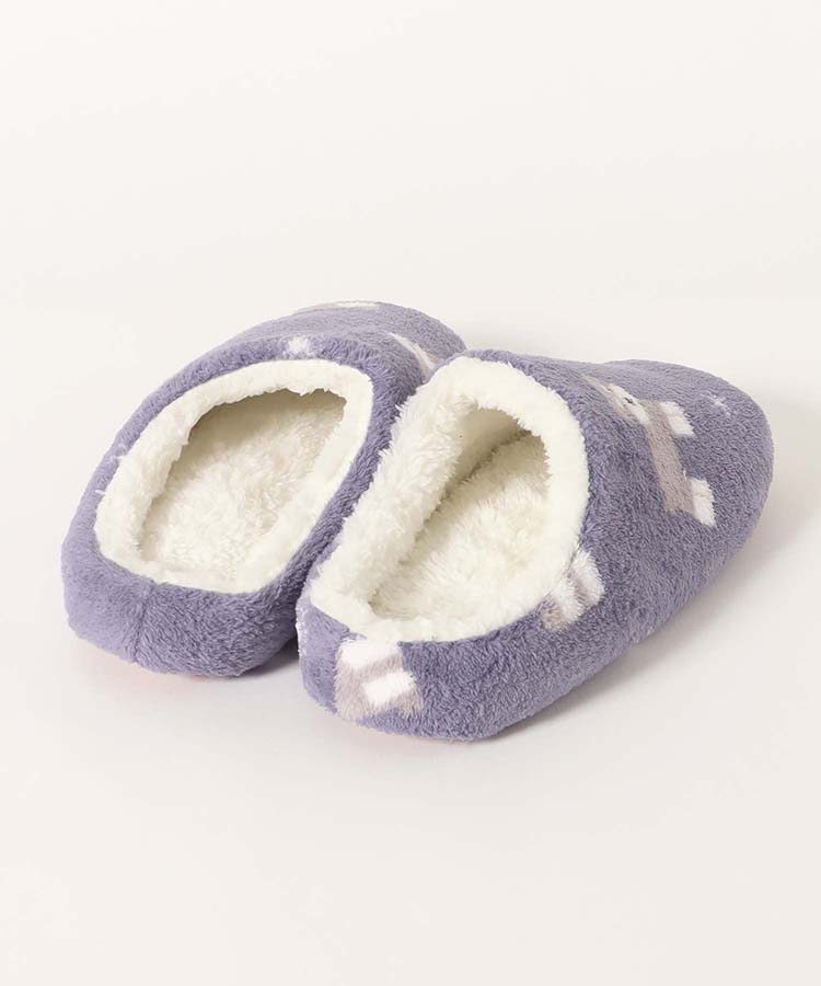 サンゴパイル総柄ルームシューズ