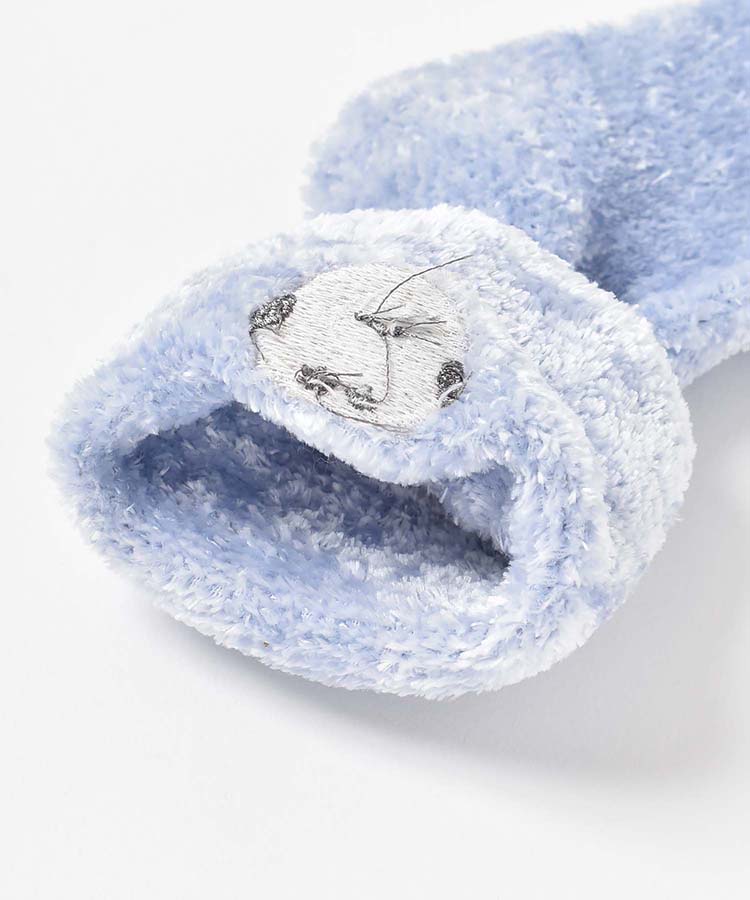 モールヤーンアニマル刺繍ソックス