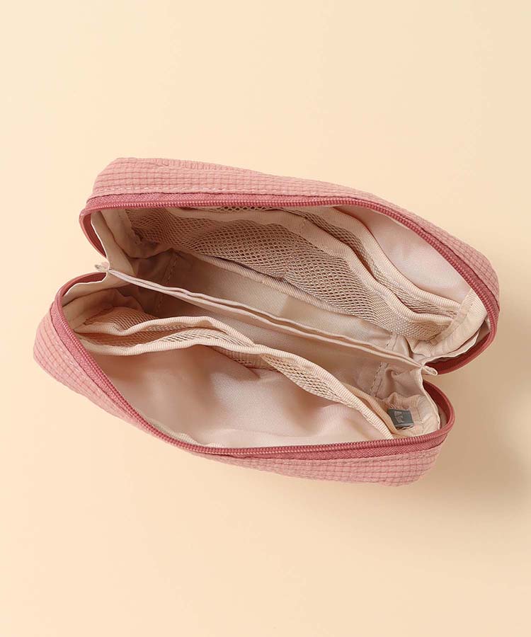 キャットパール多ポケットリップルポーチ