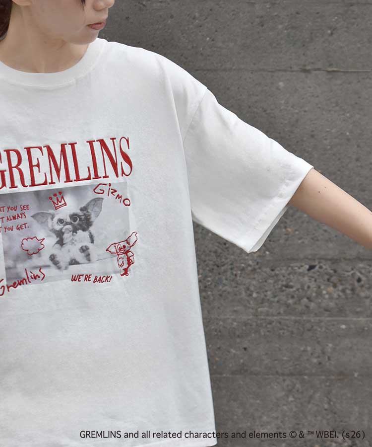 グレムリンフォト刺繍プリントTシャツ