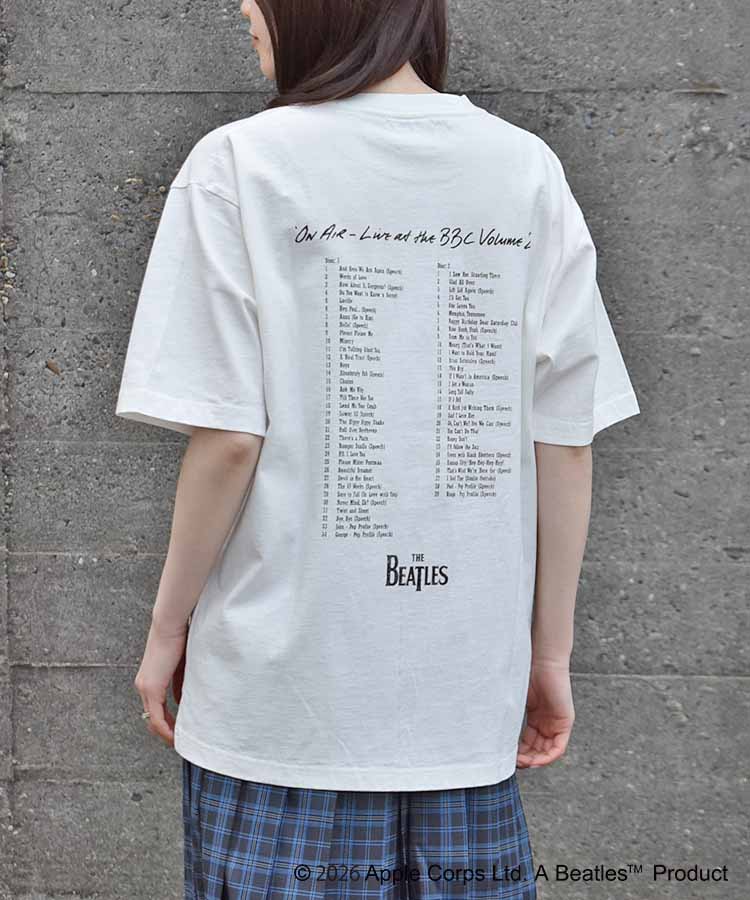 THE BEATLESレコードプリントTシャツ