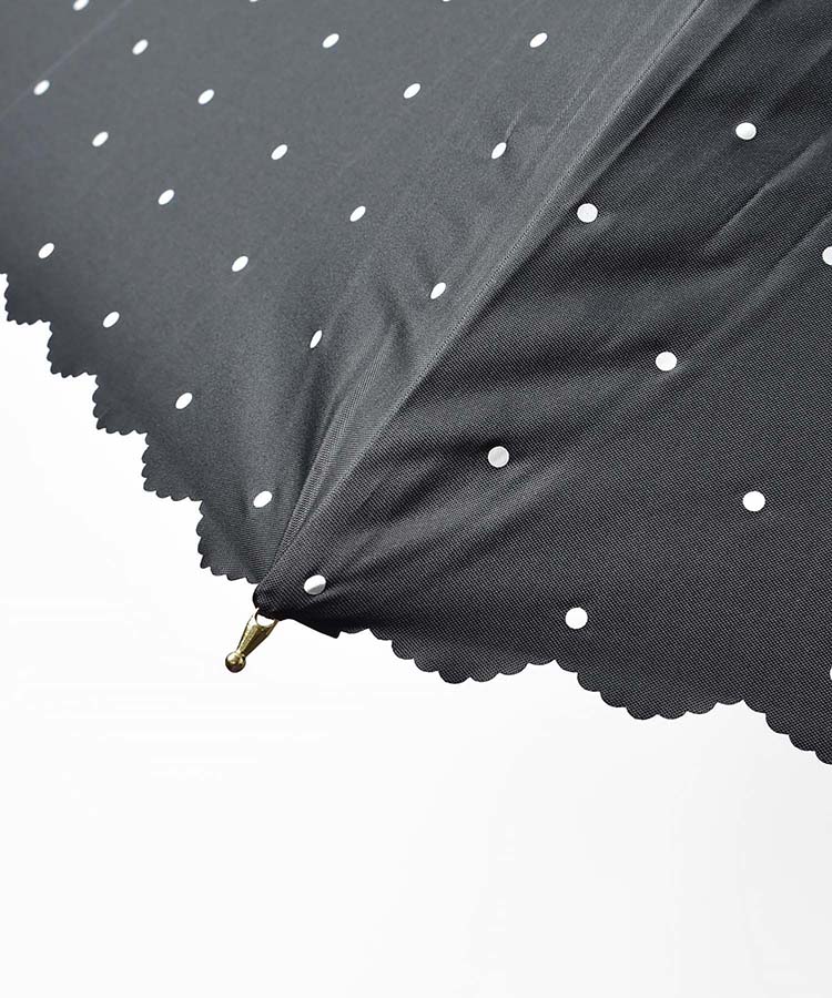 遮光ドットフラワーポイント晴雨兼用長傘