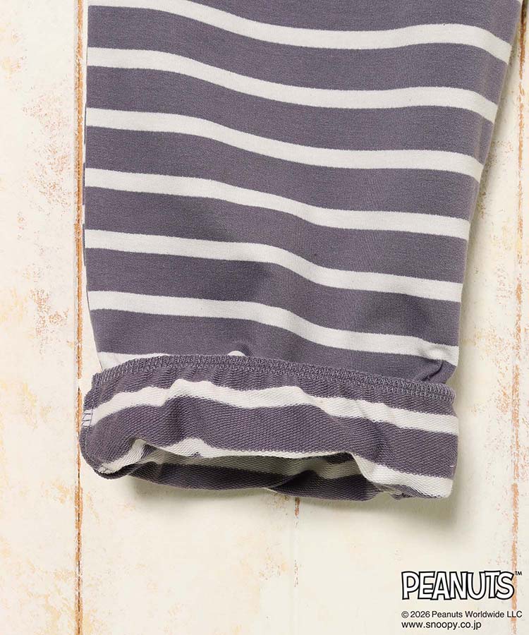 スヌーピーミニ裏毛ルームウェア上下セット