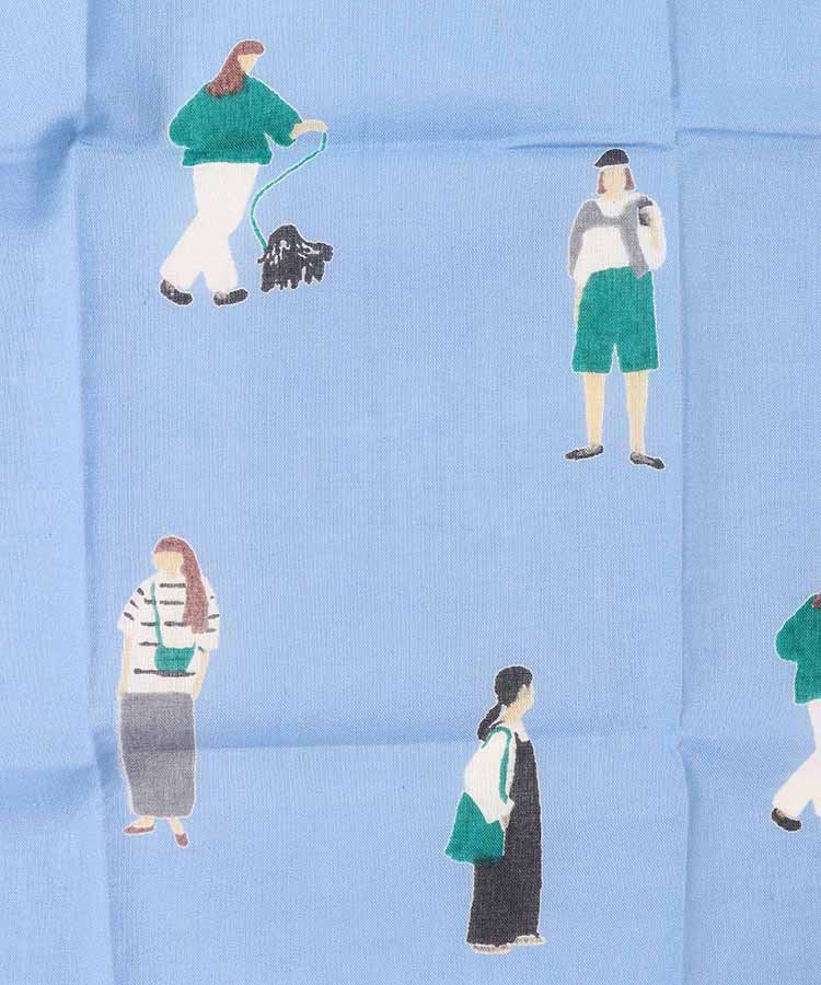 リトルマーケット総柄ハンカチ | Bleu Bleuet（ブルーブルーエ）公式通販