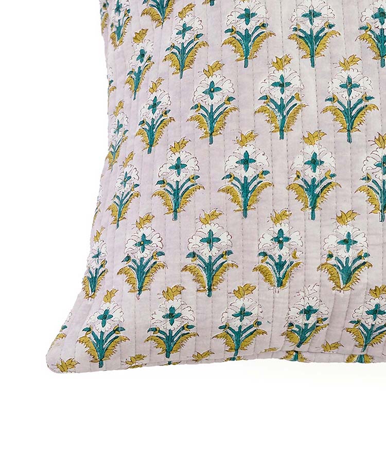 ブロックプリントクッション