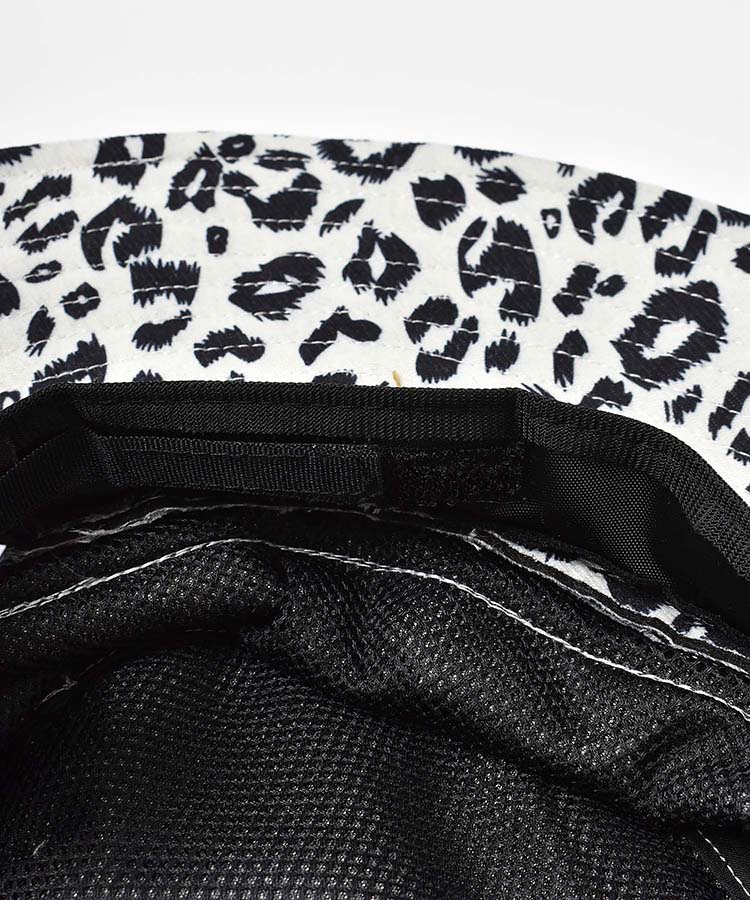 レオパードつば広ハット