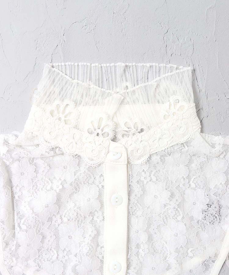 レーススタンド付け襟