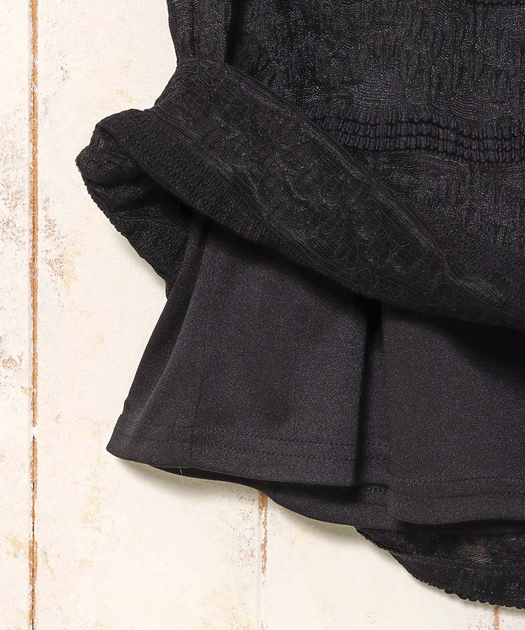 ジャガードカットソースカート