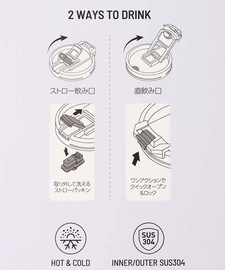 TYESOポータブルタンブラー（600ml）