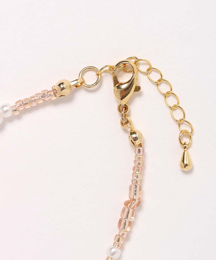 le petale天然石とパールのビーズブレス