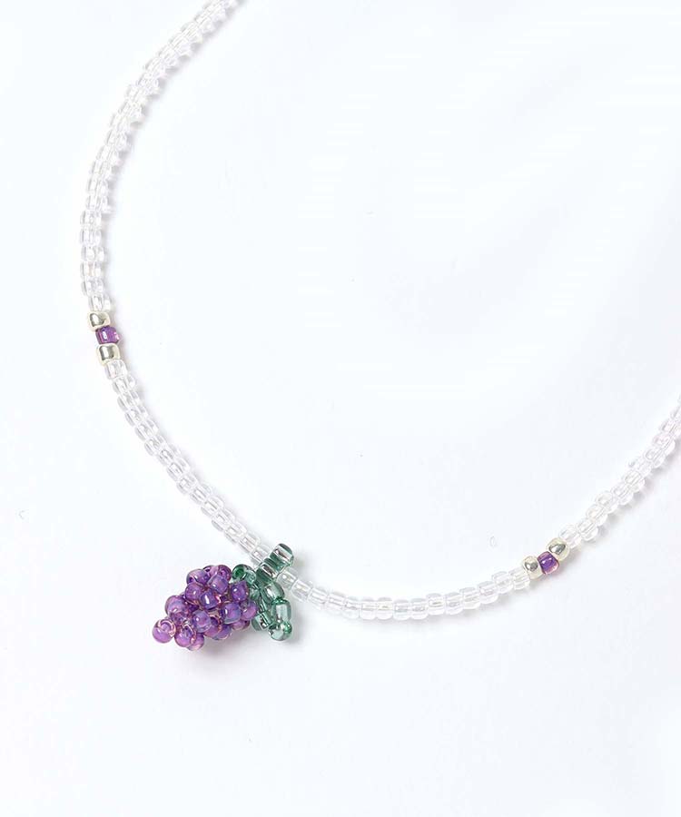 lepetaleフルーツビーズネックレス