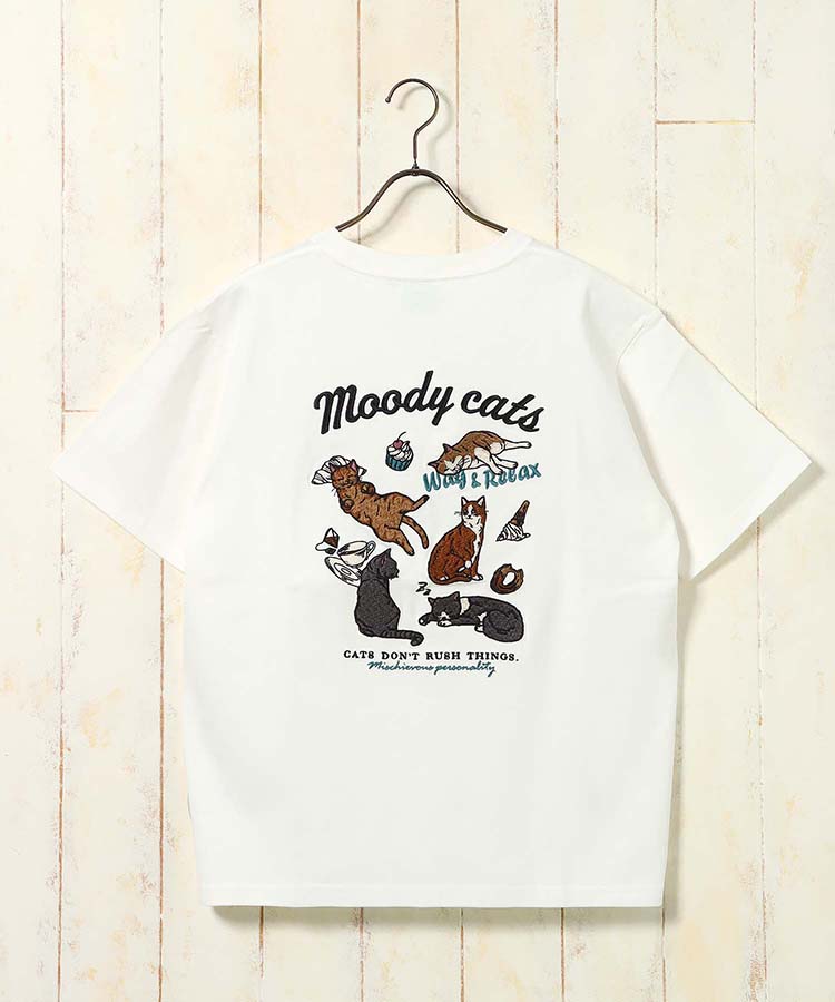 のんびりcat刺繍Tシャツ