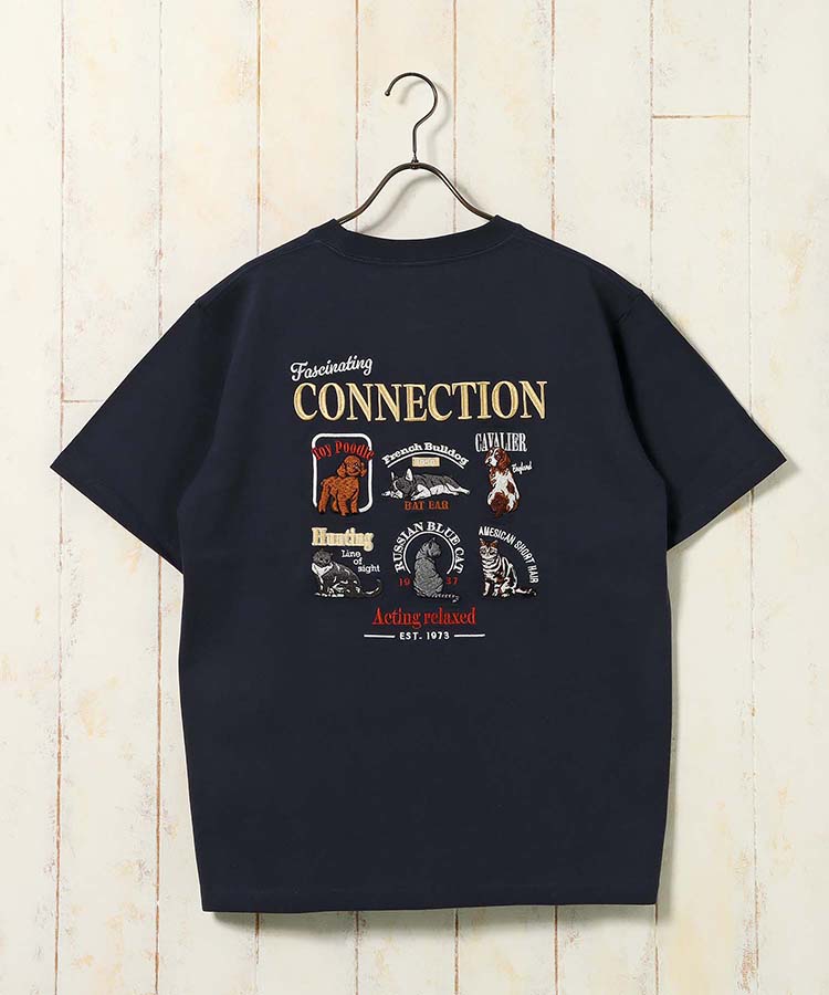 アニマルバック刺繍Tシャツ