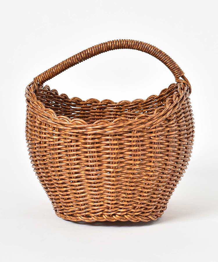 ユティルオーバルワンハンドルバスケットL