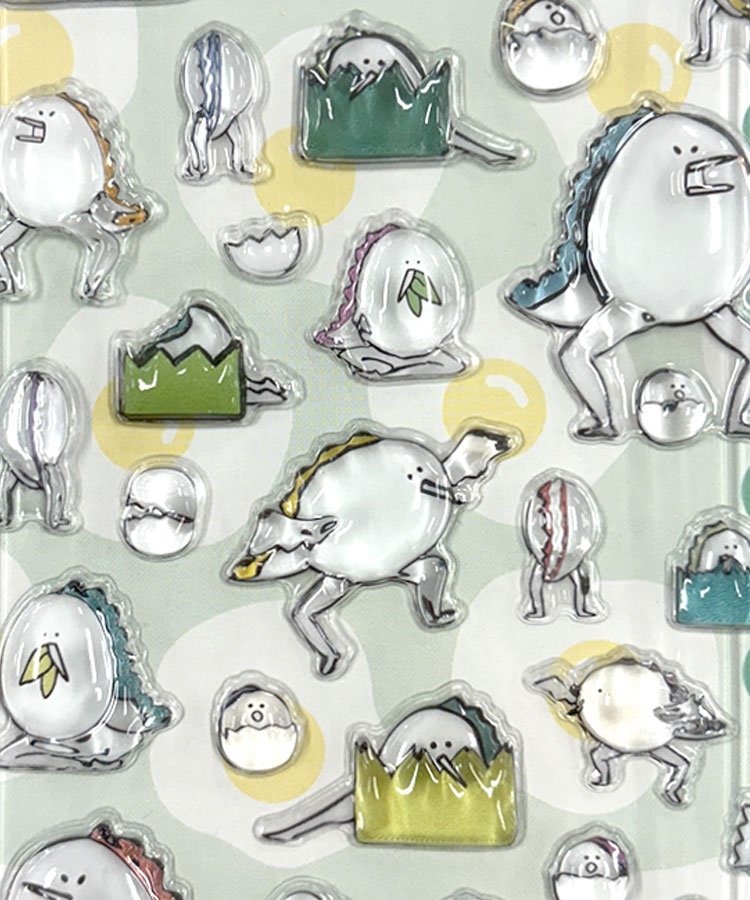 【WEB予約 2/25～順次発送】たまごあしのぷっくりシール