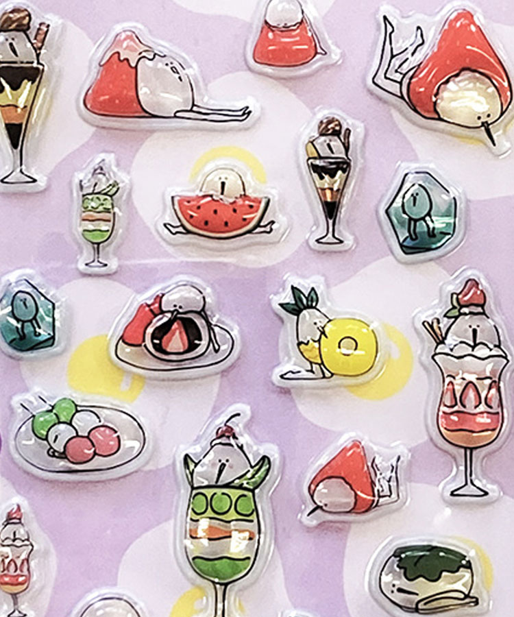 【WEB予約 2/25～順次発送】たまごあしのぷっくりシール2