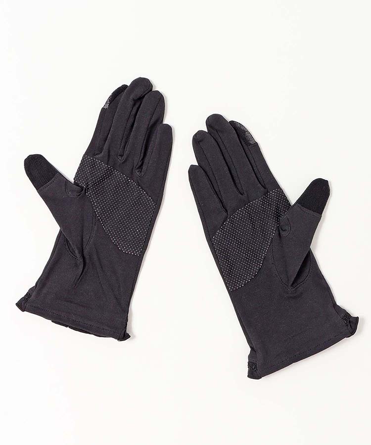 すそ花刺繍小花レースUVグローブ