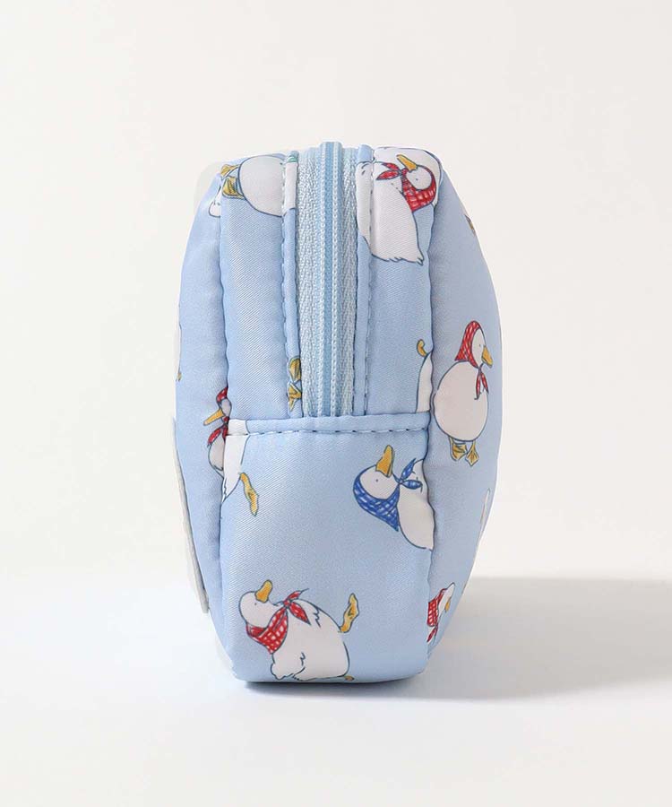 おさんぽダックサテンボックスポーチ