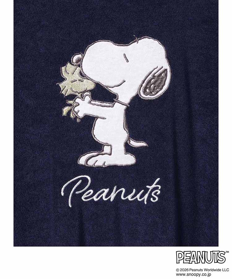 スヌーピー 半袖パイルルームウェア上下セット
