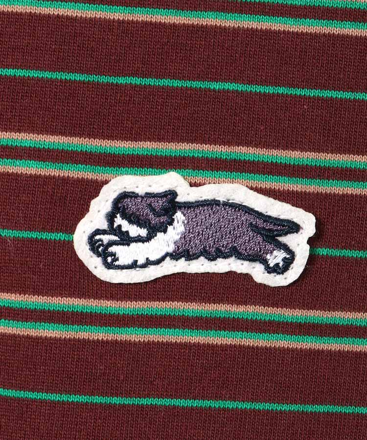 Bouncy.ワッペン付ボーダーTシャツNO2