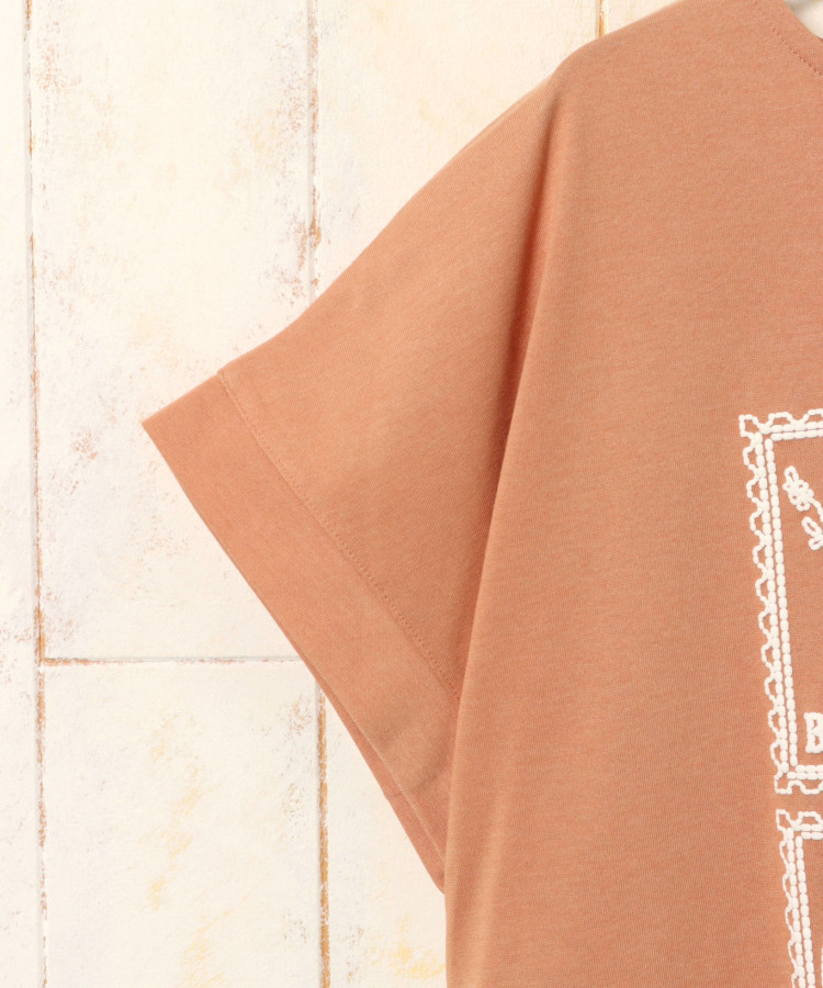 ボタニカル切手プリントTシャツ