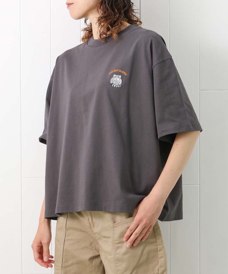 ≪SALE≫マヌルネコ刺繍Tシャツ