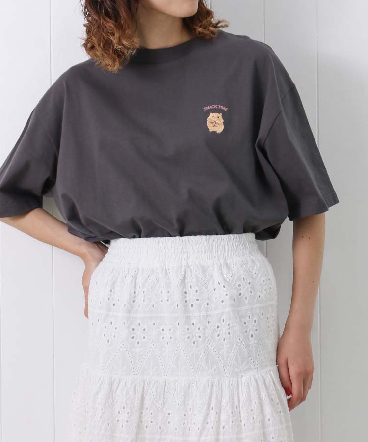 ≪SALE≫ハムスター刺繍Tシャツ