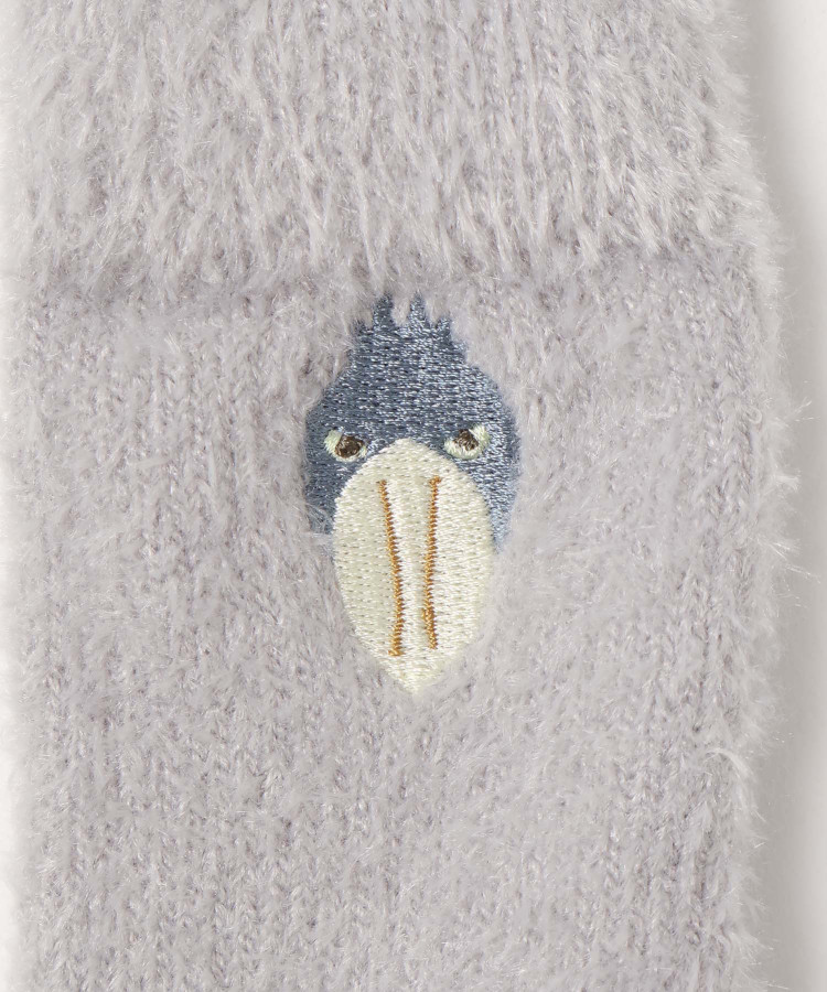 アニマル刺繍ルームソックス