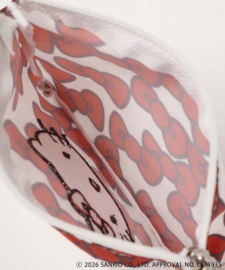 【WEB限定】HELLO KITTY RIBBON ミニフラットポーチ