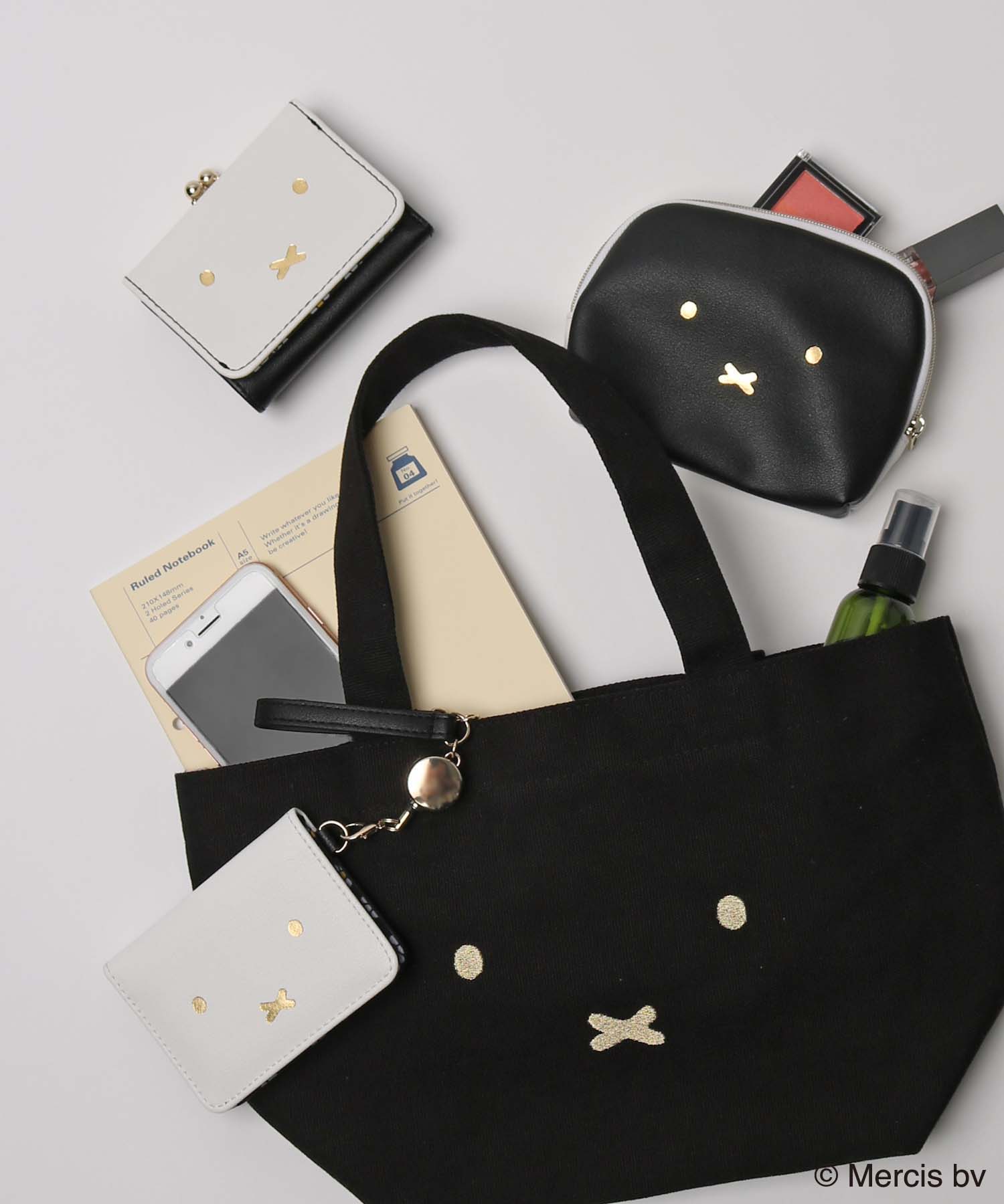 モノクロミッフィーコンパクト財布