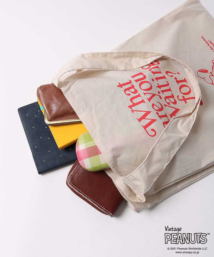 ≪SALE≫WtPEANUTS TYPOトート