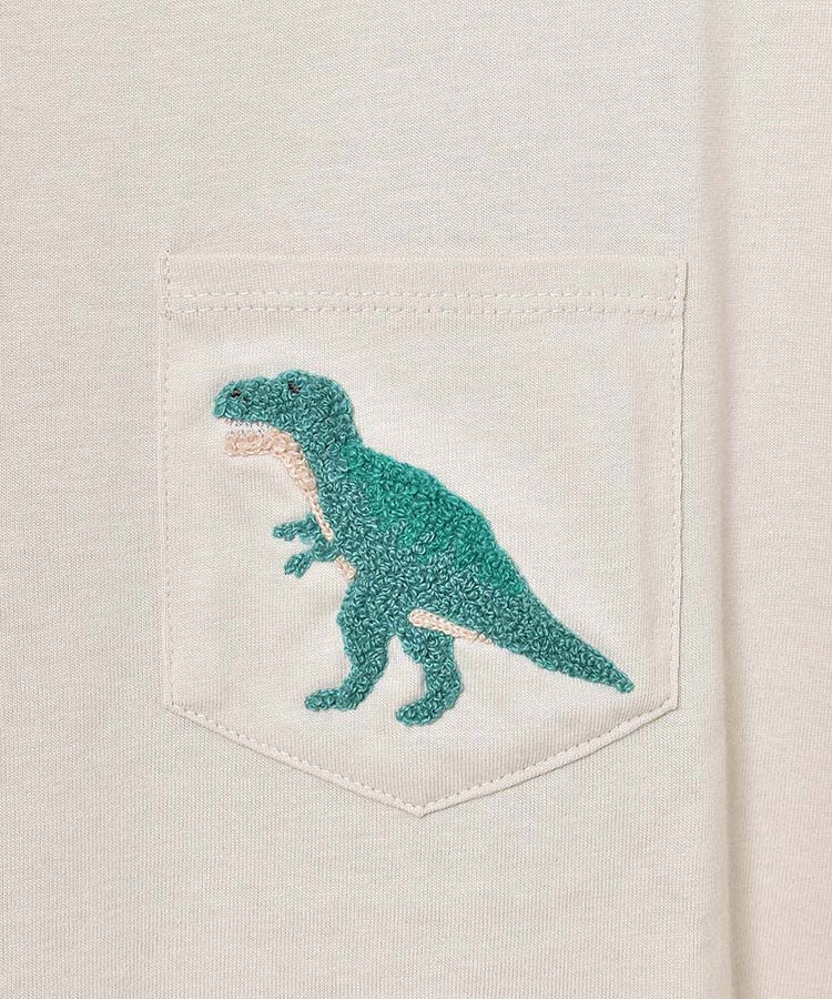 ティラノサウルスサガラ刺繍Tシャツ