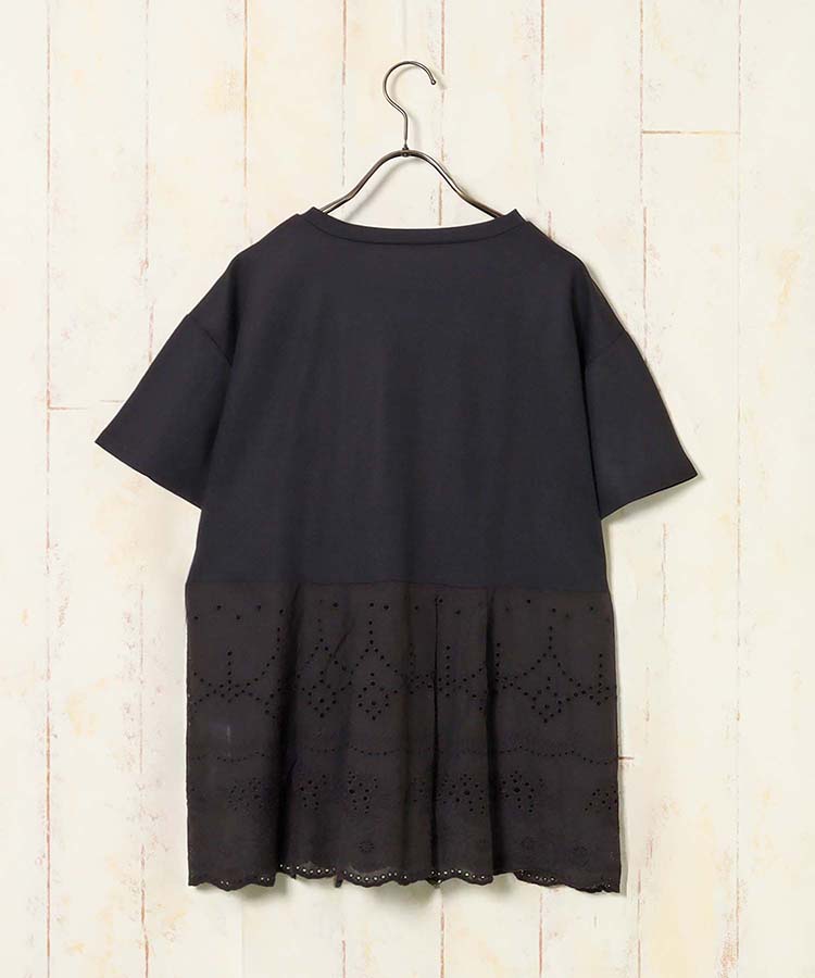 ≪SALE≫冷感カノコスカラップレース切替プルオーバー