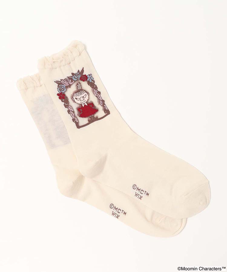 花フレームリトルミイシースルーソックス