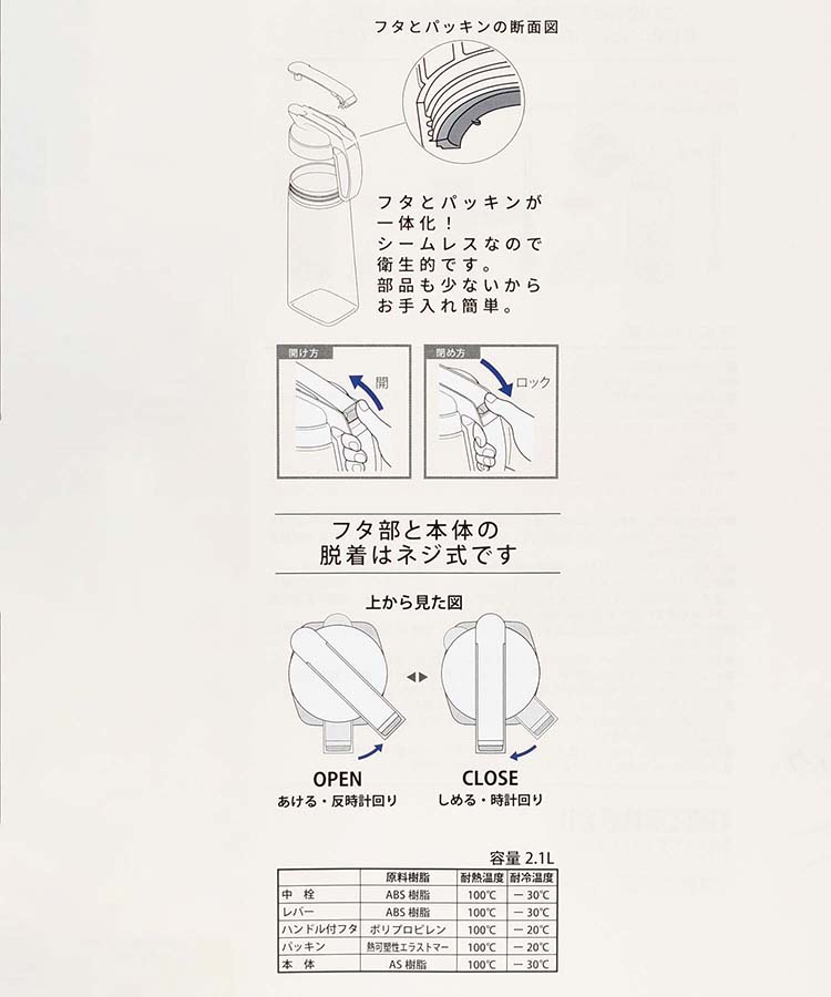 Fleurシームレスジャグ