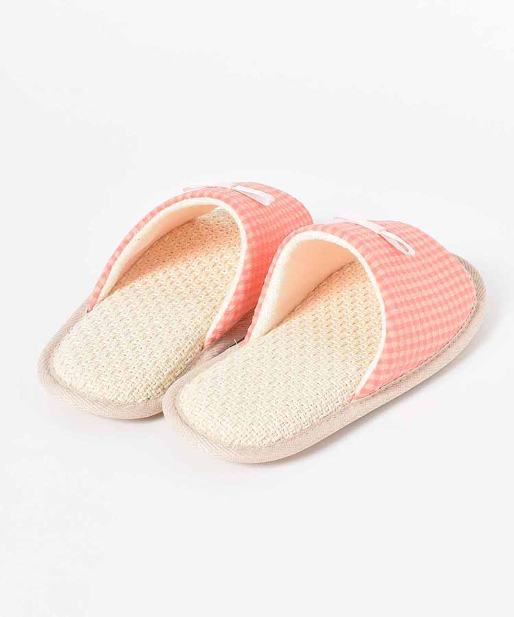 ≪SALE≫リップルチェックルームシューズ