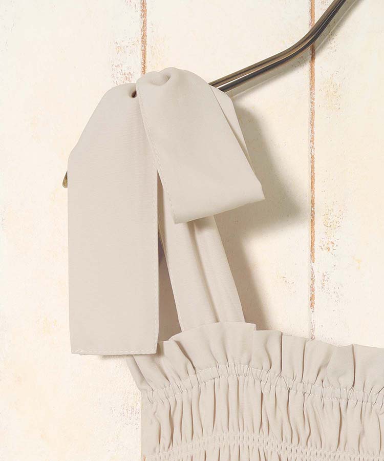 ≪SALE≫ショルダーリボンジャンパースカート