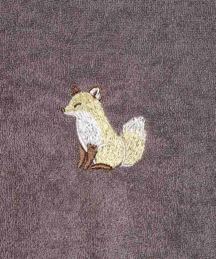 どうぶつ刺繍パイルルームウェア上下セット