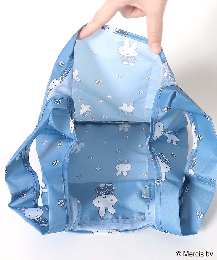 MIFFY BLUE FLOWERショッピングバッグS